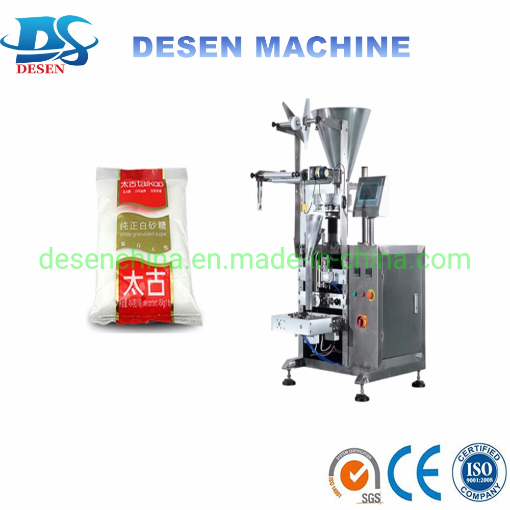 Full Automatic 200g 500g Filling Nitrogen Gas Sugar Ice Cube Packing Machine