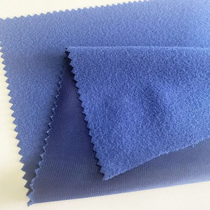 Semi-Gloss Superior Quality 160GSM 54X75D 100 Polyester Tricot Material for Track Suits School Uniforms