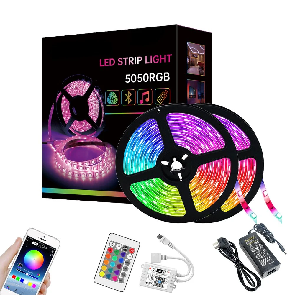 Lumière LED de feux d'artifice de couleur de rêve avec télécommande musicale pour Noël