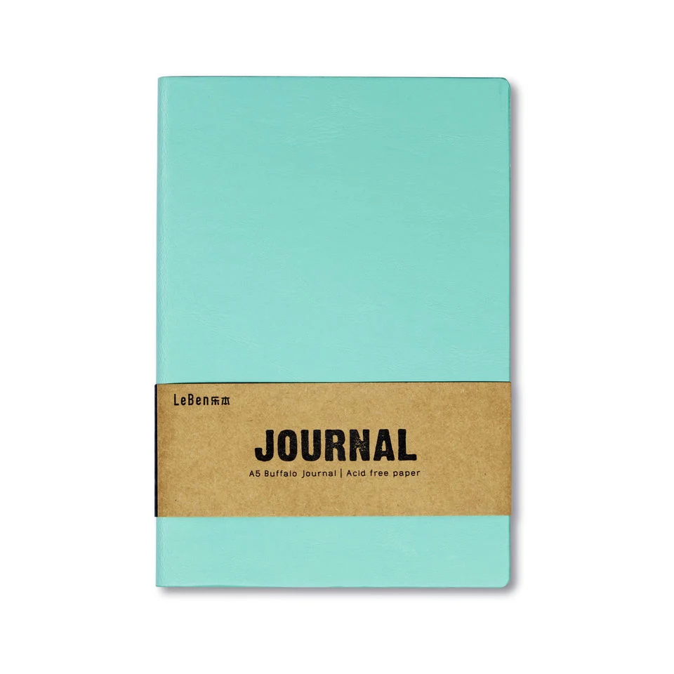 Stationery Notebook PU Leather Hard Cover Note Book for Company Promotion