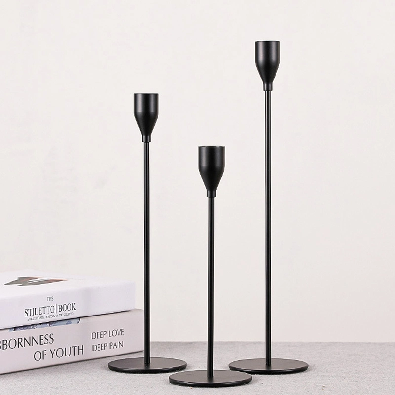 Elegant Design Stylish Modern Single-Head Candlestick Stand Wedding/Dining Table Decorating Candle Holder