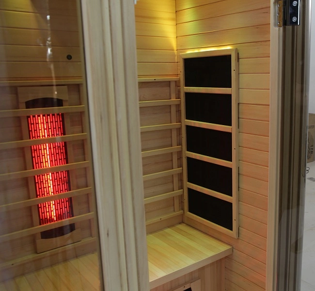 Best Classic Corner Style Infrared Sauna Model 2-3 Person Sauna Room on Sale