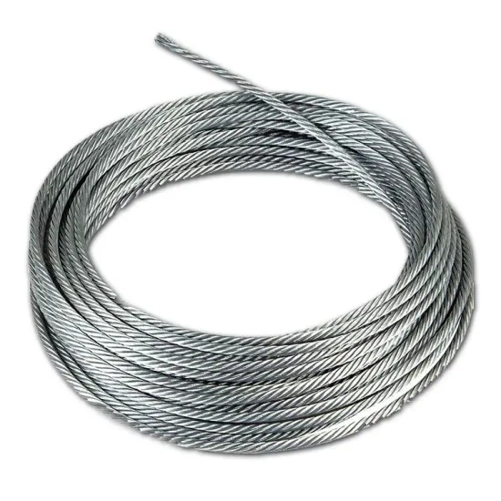 La Norma BS183 19/2.20mm Tratamiento térmico de alambre de acero galvanizado soporte para el cable