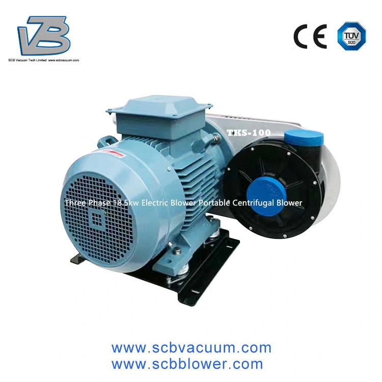 Three Phase 18.5kw Electric Blower Portable Centrifugal Blower