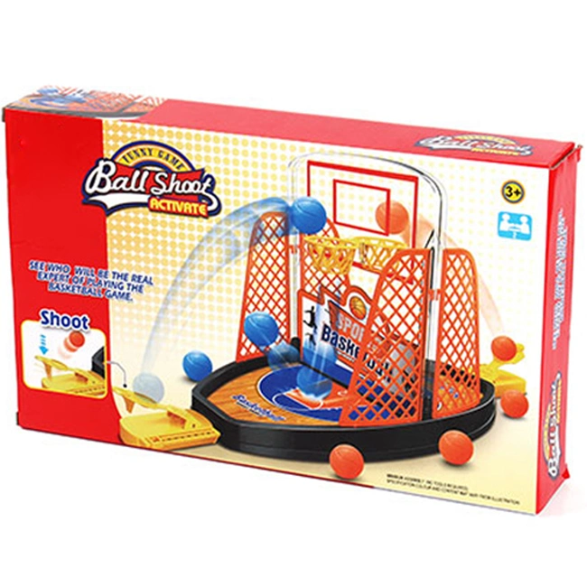 Kids Double Basketball Table Game Shooting Toy Game Creative Table Basketball Toy Table Soccer Board Game with Rich Accessories