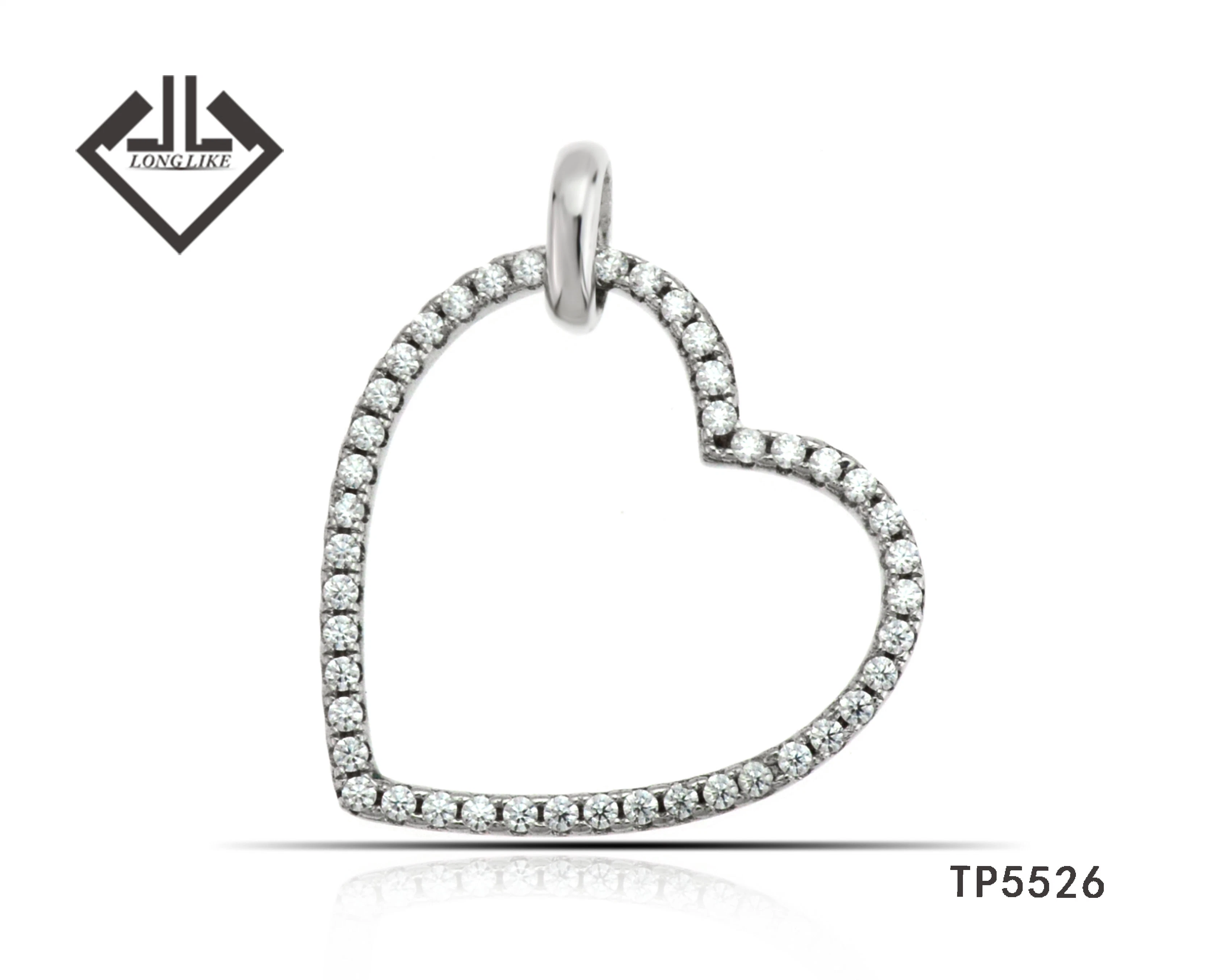 Prata Joias Sterling Joyería de Plata Amor corazón Infinito Colgante