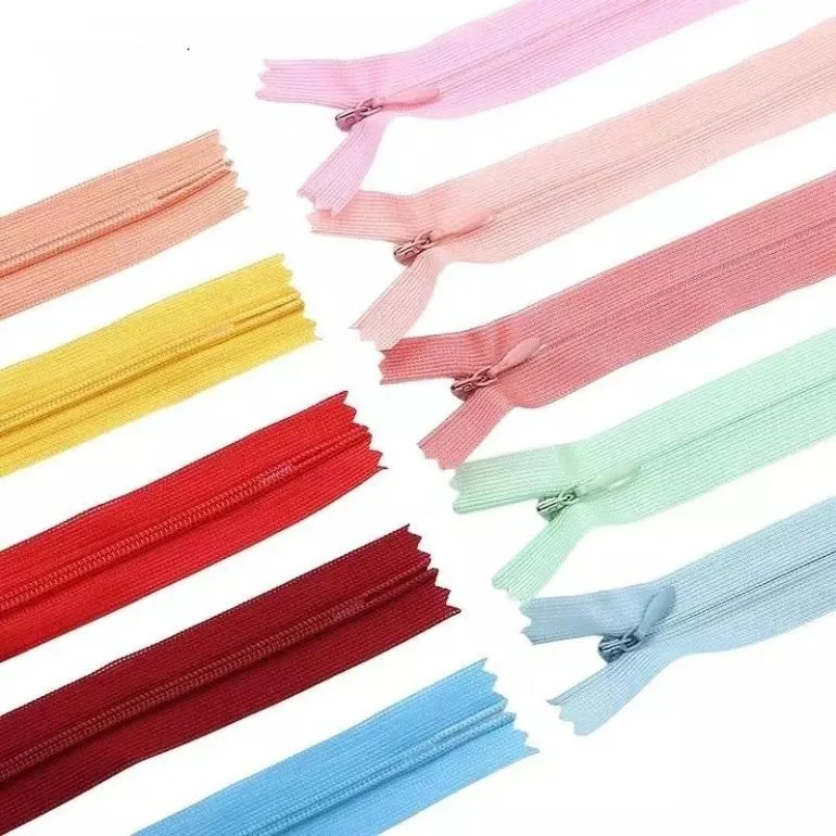 Custom High quality/High cost performance Wholesale/Supplier High quality/High cost performance Colors 3# Invisible Nylon Zipper Close-End for Dress Sewing Clothing Garment