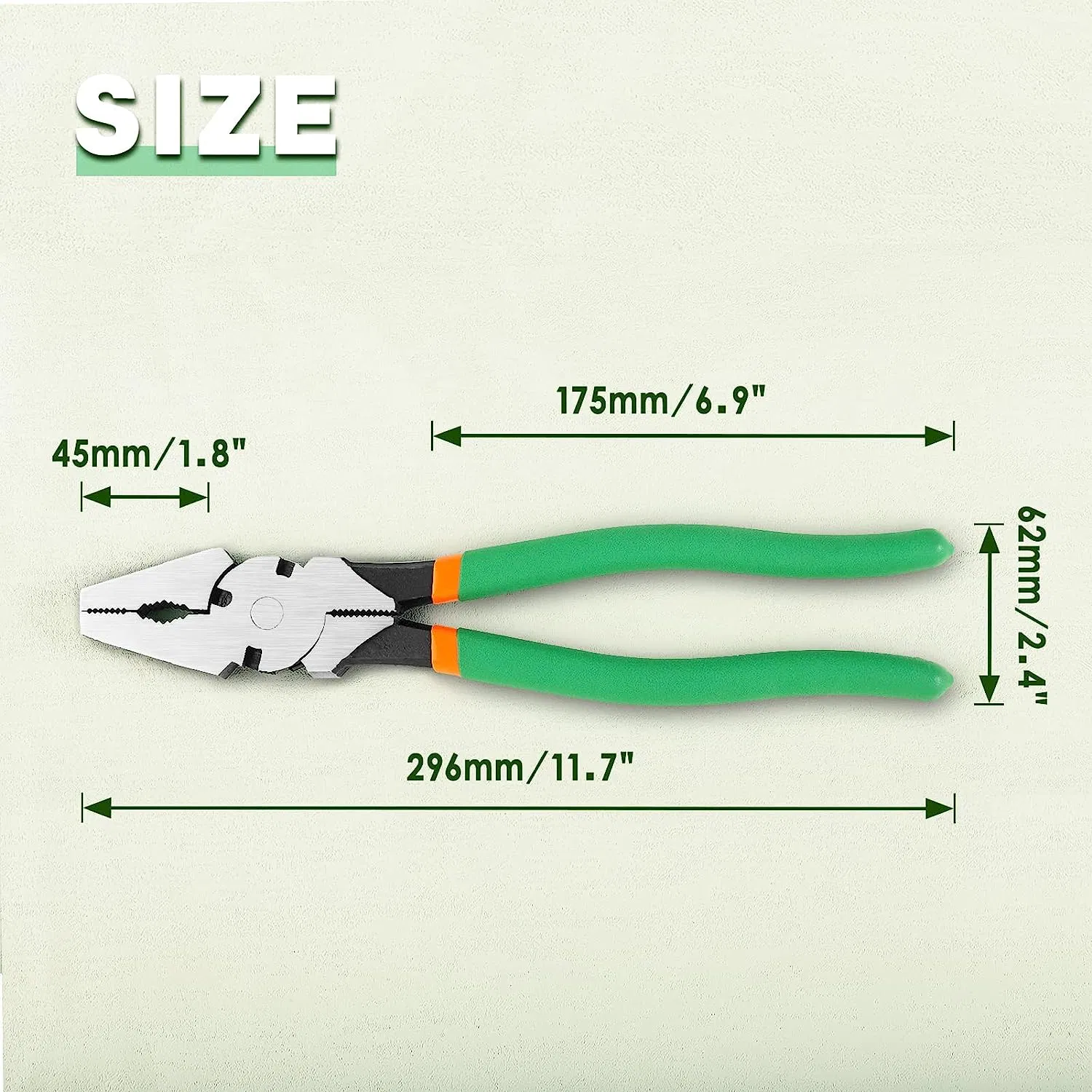 أداة حماية مبسجة مبسجة من قبل OEM مقاس 11.5 بوصة من قبل Pliers Fence مقدمة مسطحة أداة سياج مع قواطع الأسلاك وحدات سياج متعددة الأغراض للخدمة الشاقة من أجل تثبيت الصيانة