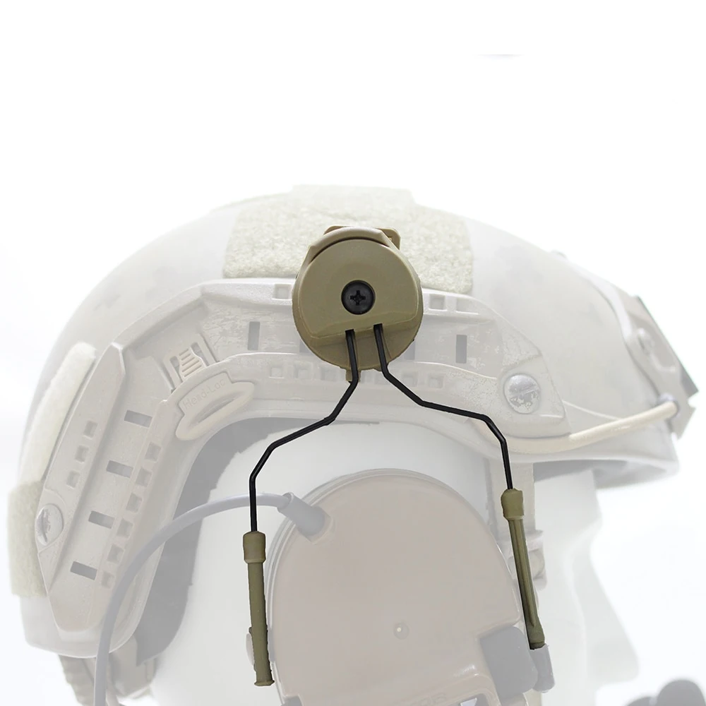 Suporte para auscultadores auricular estrutura de ar para capacete adaptador para calha Acessórios para Comtac I II III IV