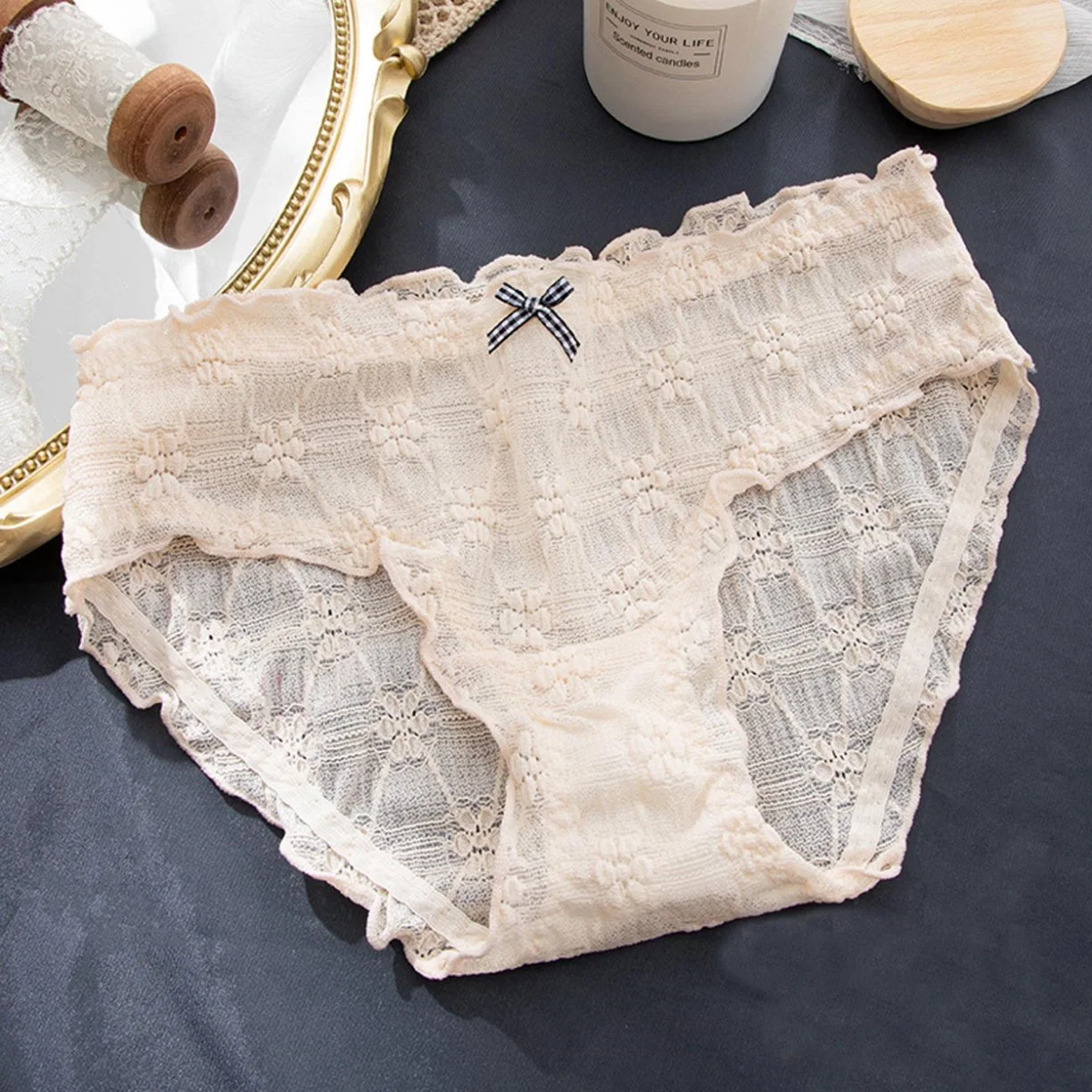 Ladies Bacteriostatic Cotton Crotch Midwaist Underwear Antibacterial Underwear