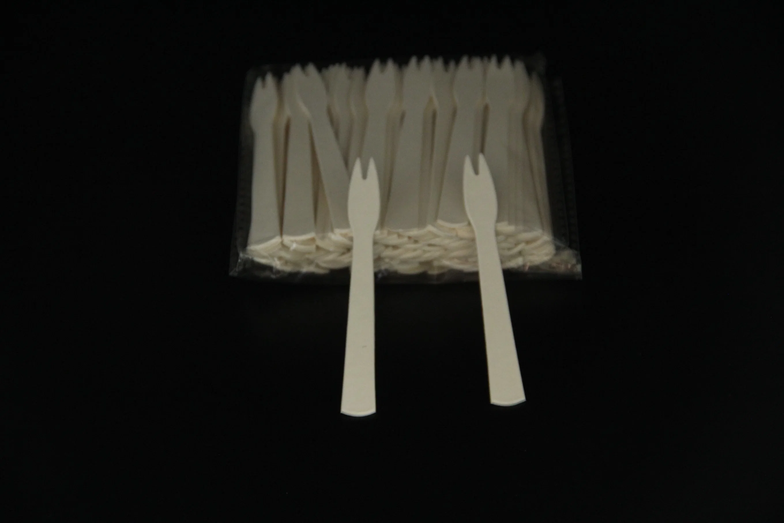 100% Include Forks Knife and Paper Napkin Pack Wooden Flatware Set