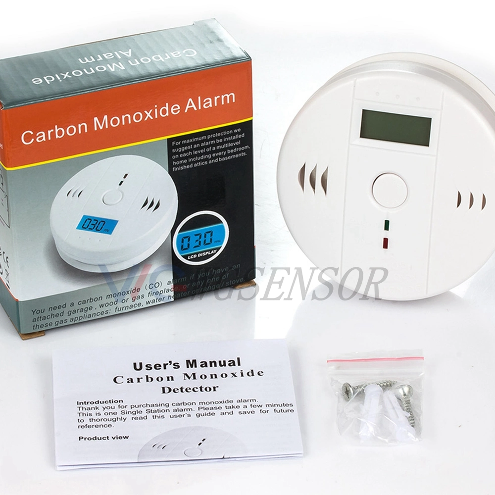 OEM ODM Wholesale LCD Display Co Carbon Monoxide Gas Detector for Home Security