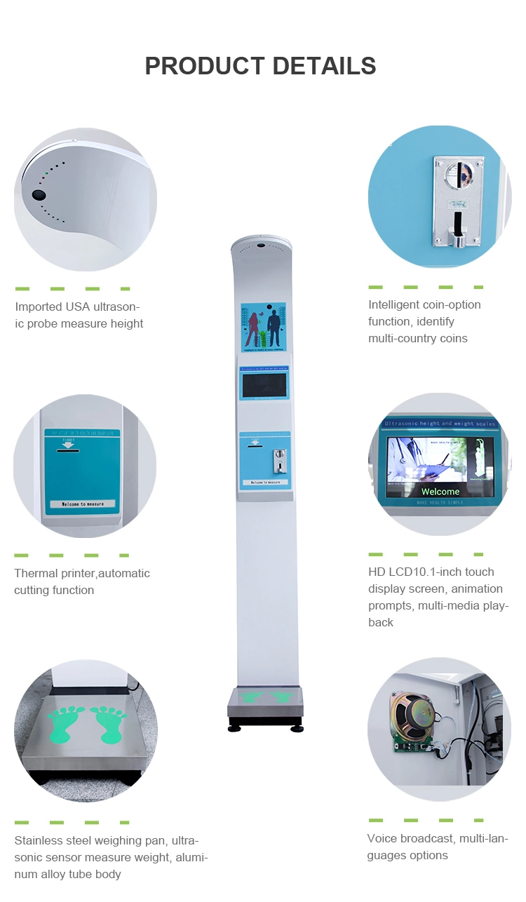 Weight Scale Weight and Height with LCD Big Screen