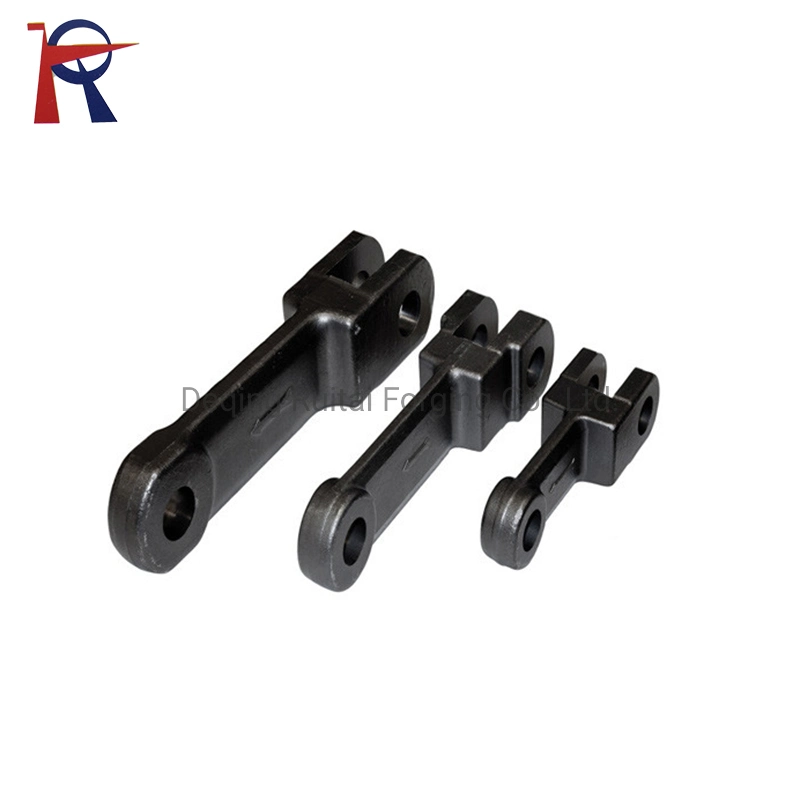 China Factory of Cast Drop Forged Steel Forging Part and Steel Metal Forged Machinery Machining Parts for Scraper Conveyor Steel Forging Link Chain in Mining