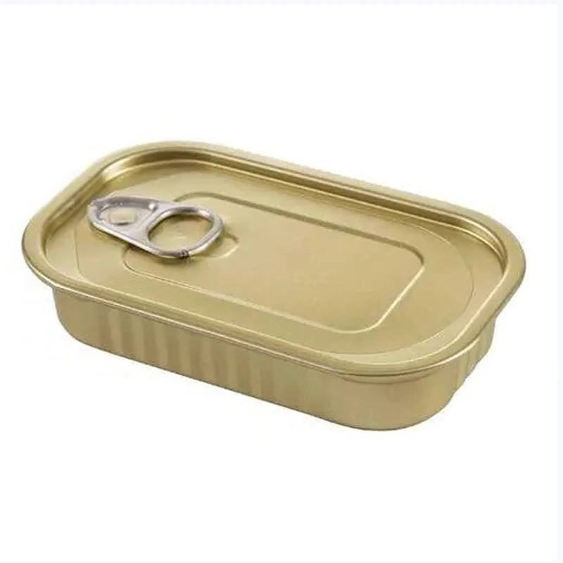 TFS Easy Open End 601# Color Printing Tuna Fish Oval Lid for Empty Tin Cans