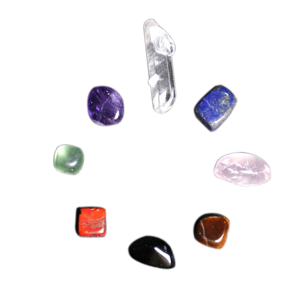 Rough Stone Seven Chakra Rainbow Yoga Stone