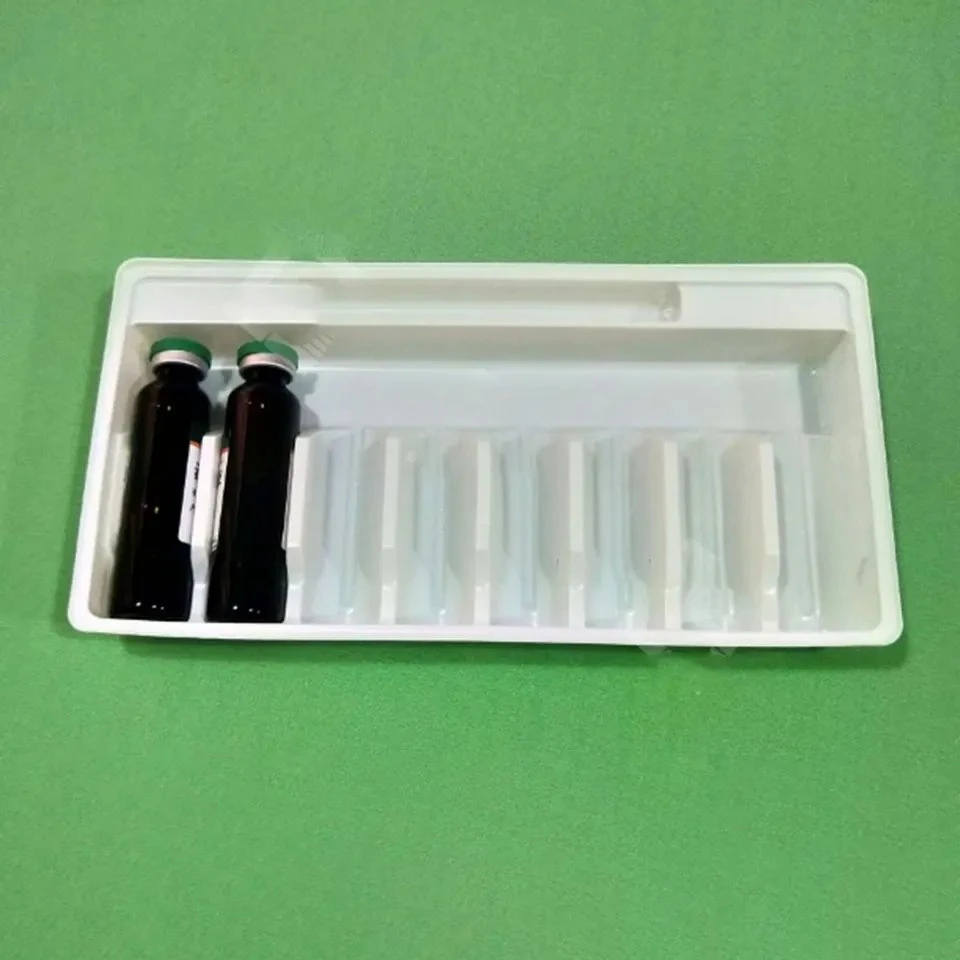 Customize White PS Pet PVC Medicine Ampoules Blister Inner Tray Pharmaceutical Packaging Box