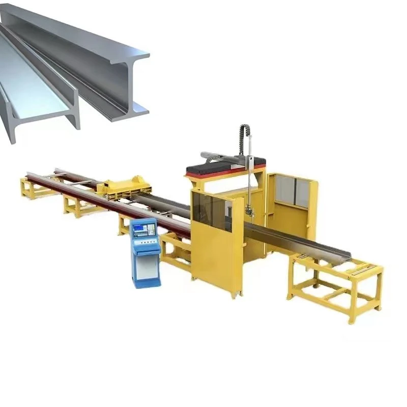 Plasma-Schneidemaschine Stahlprofil CNC H Beam Abschrägen Schneiden Maschine