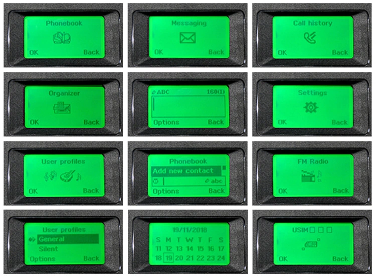Две SIM-карты беспроводной связи стандарта GSM телефон с радио FM