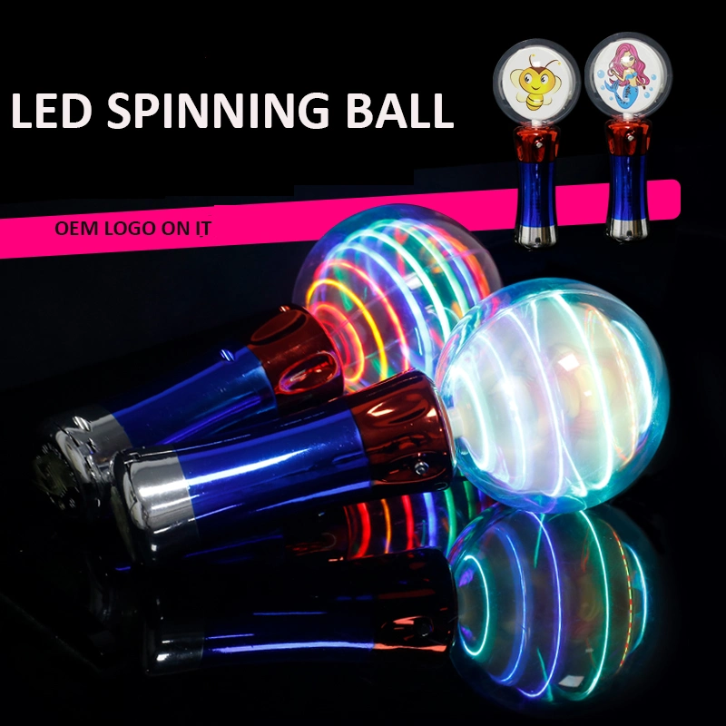 Regalo LED bola giratoria niños Multi-Color Flash LED Juguetes