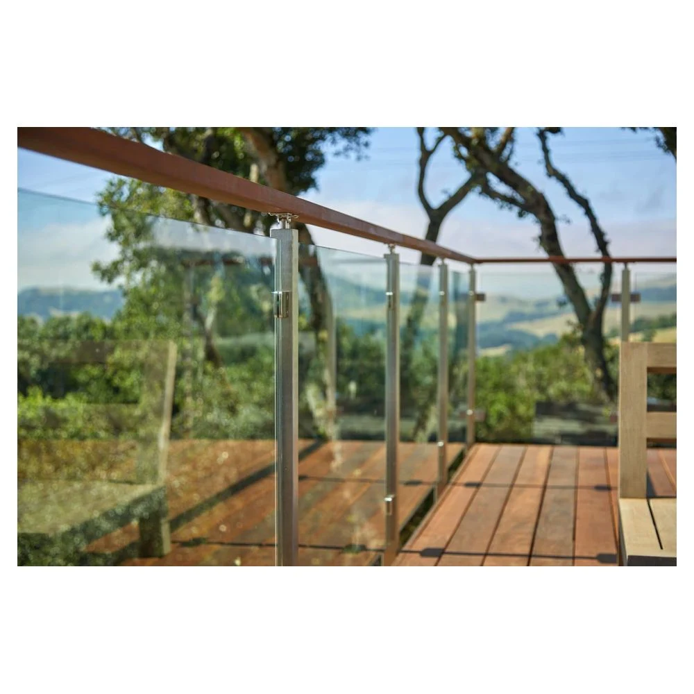 High quality/High cost performance Modern Design Tempered Glass Stainless Steel Post Glass Railing