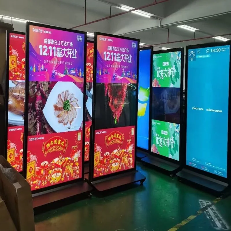 Digital Signage Display Indoor LCD Portable Poster Advertising A Board شاشة العرض