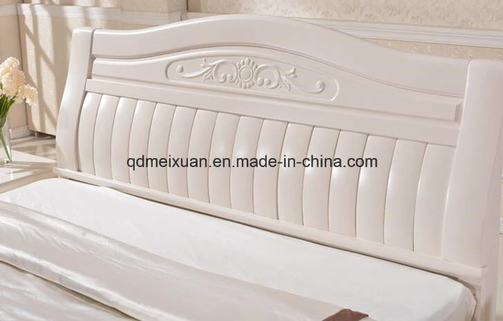 Solid Wooden Bed Modern Double Beds (M-X2272)