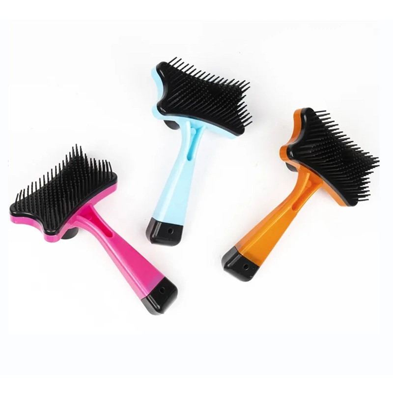 Animal Deshedding Dematting Massage Small TPR Pet Dog Cat Grooming Hair Comb Brush for Dog