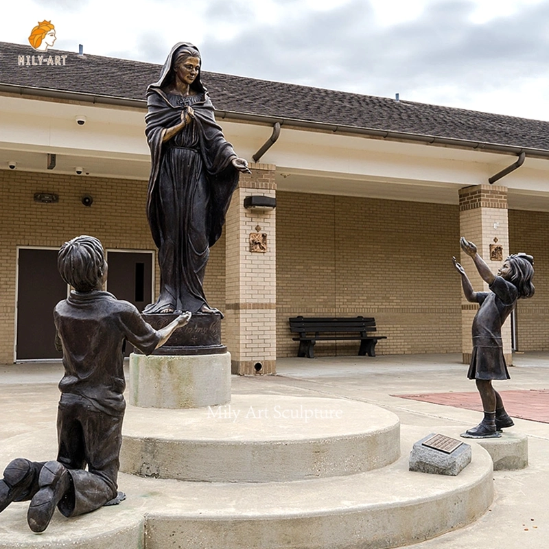 Metall Handwerk Gießen Bronze Messing Stehend Jesus Kreuz Skulptur Kruzifix Für katholische christliche Geschenke