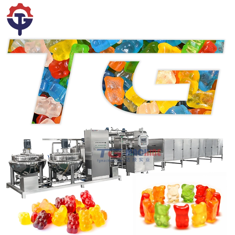 Tg PLC Controlled High Output Large Capacity Organic Natural Immune System Gomitas Candy Making Machine Production Line with CE