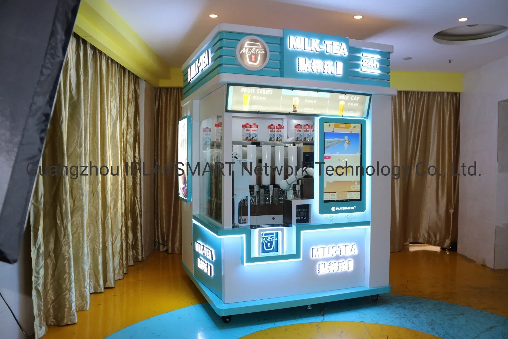 Cash Operated Milk Tea Vending Machine