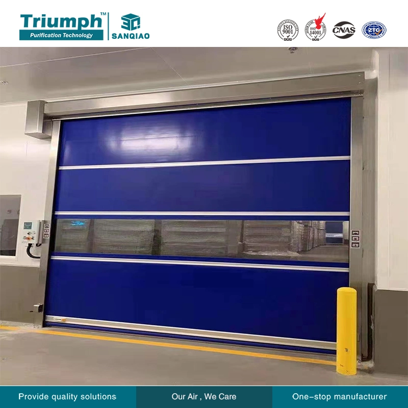 Seguridad de almacén PVC automático rápido PVC puerta de cierre/obturador rápido Puerta/Puerta de alta velocidad