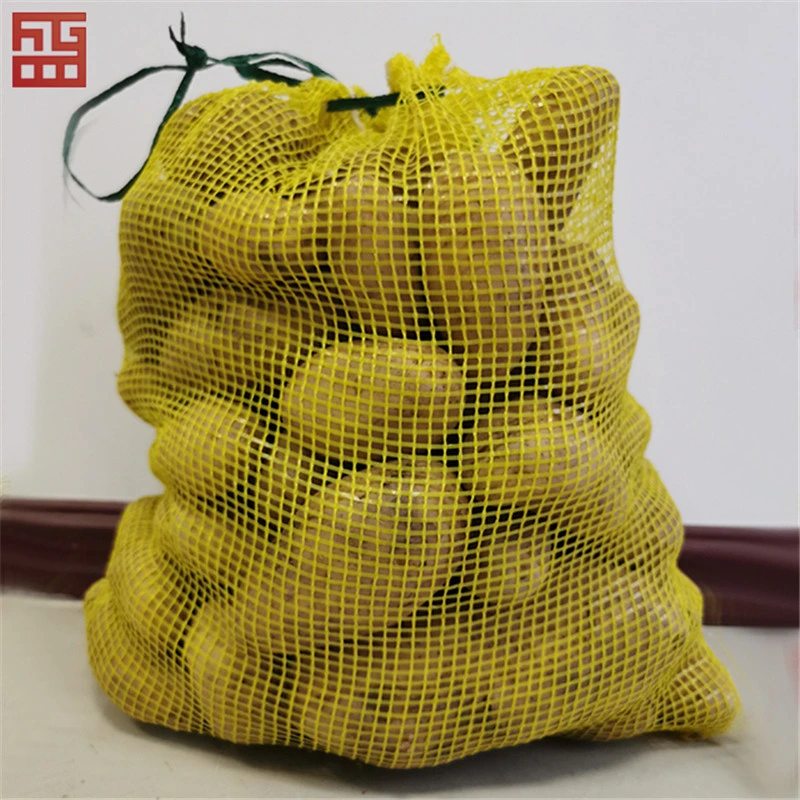 Polypropylene Woven Packaging Vegetable Fruit Potato Onion Wood Leno Raschel Mesh Net Sack Bag