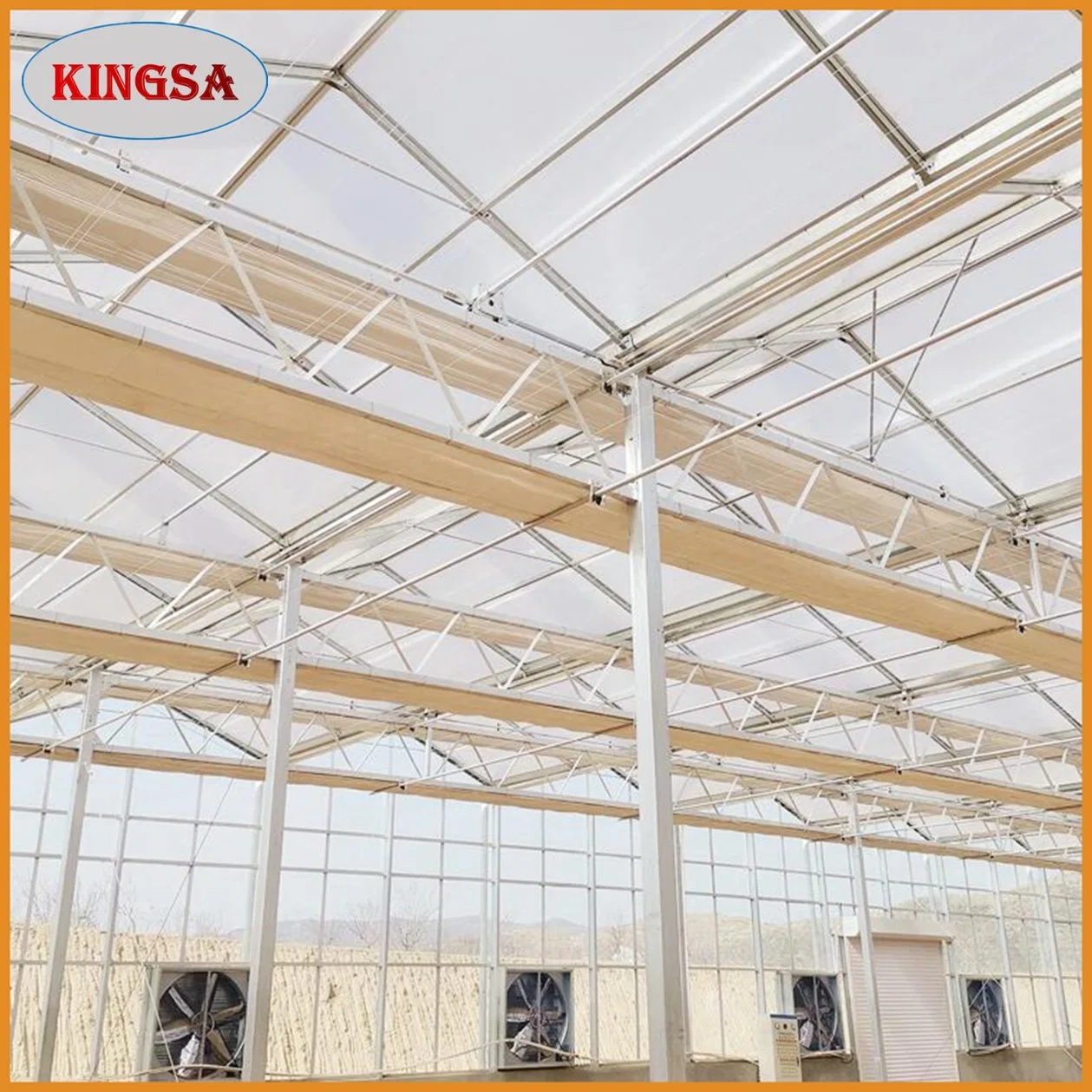 China Greenhouse Hydroponic Irrigation System Tomato Strawberry Agriculture Steel Frame Muti Span Polycarbonate Green House