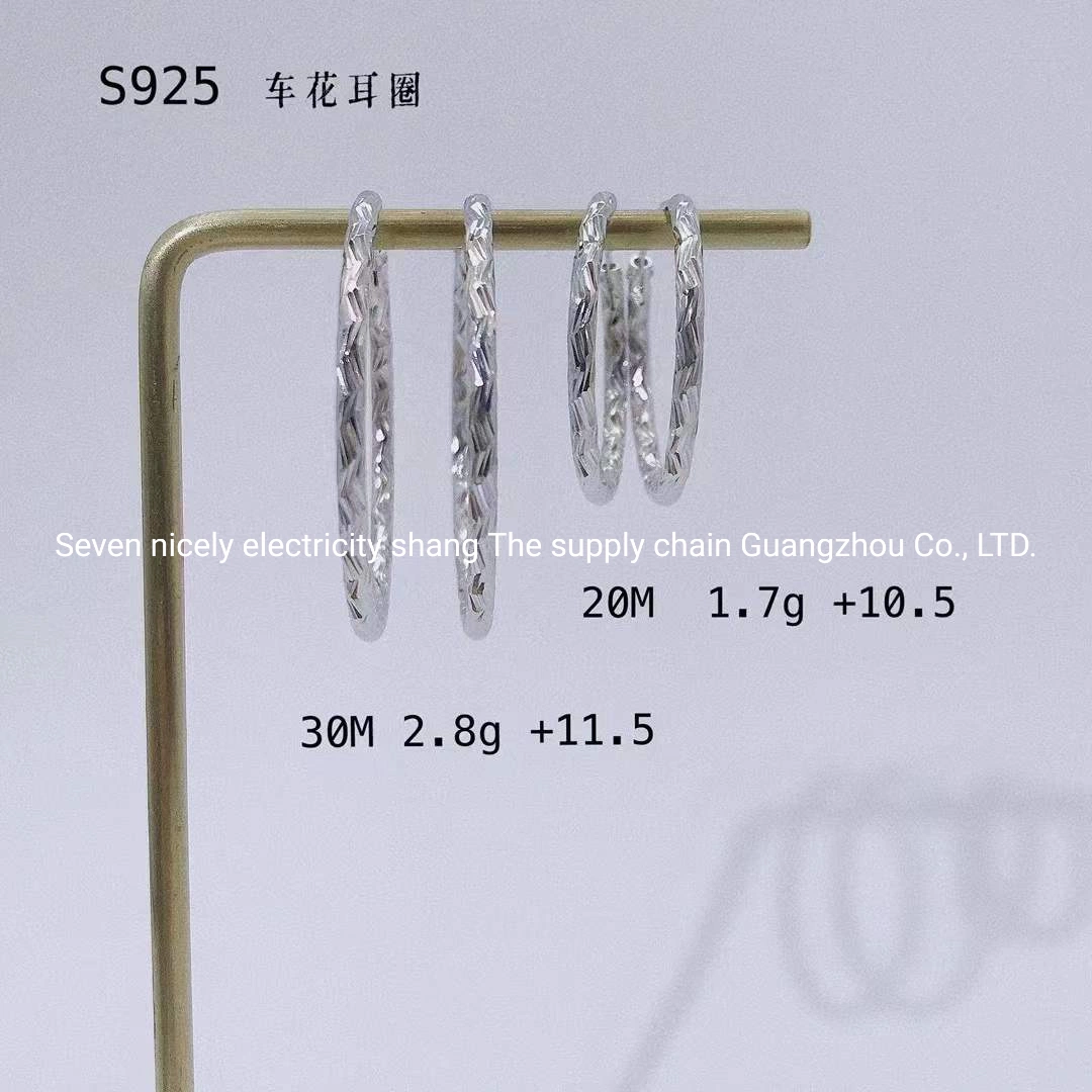 Costume Jewelry 925 Sterling Silver Wholesale/Supplier Fashion Plain Earring Accessory Birthday Gift