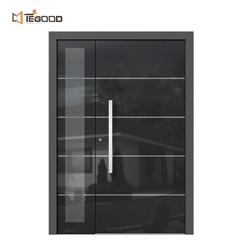 Tegood Factory Europe Home Security Villa de lujo de hierro Acero inoxidable Puerta de entrada