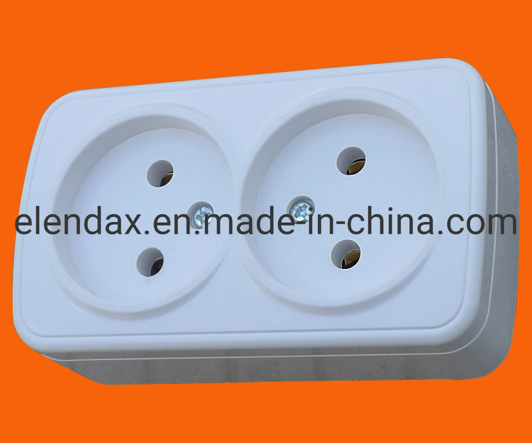 German Standard Wall Mounted Wall Socket Without Earth