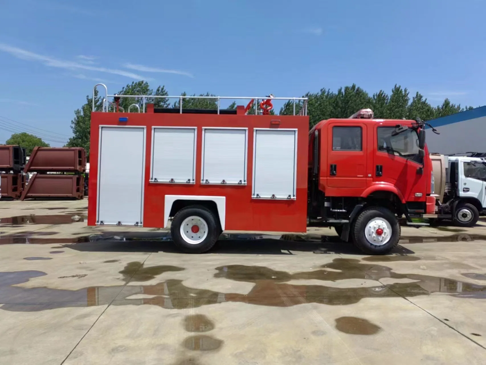 Dongfeng 190CV del motor Fire Truck