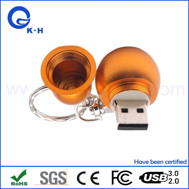 16GB 32GB 64GB Metal Bottle Gourd Shaped USB Flash Memory Drive