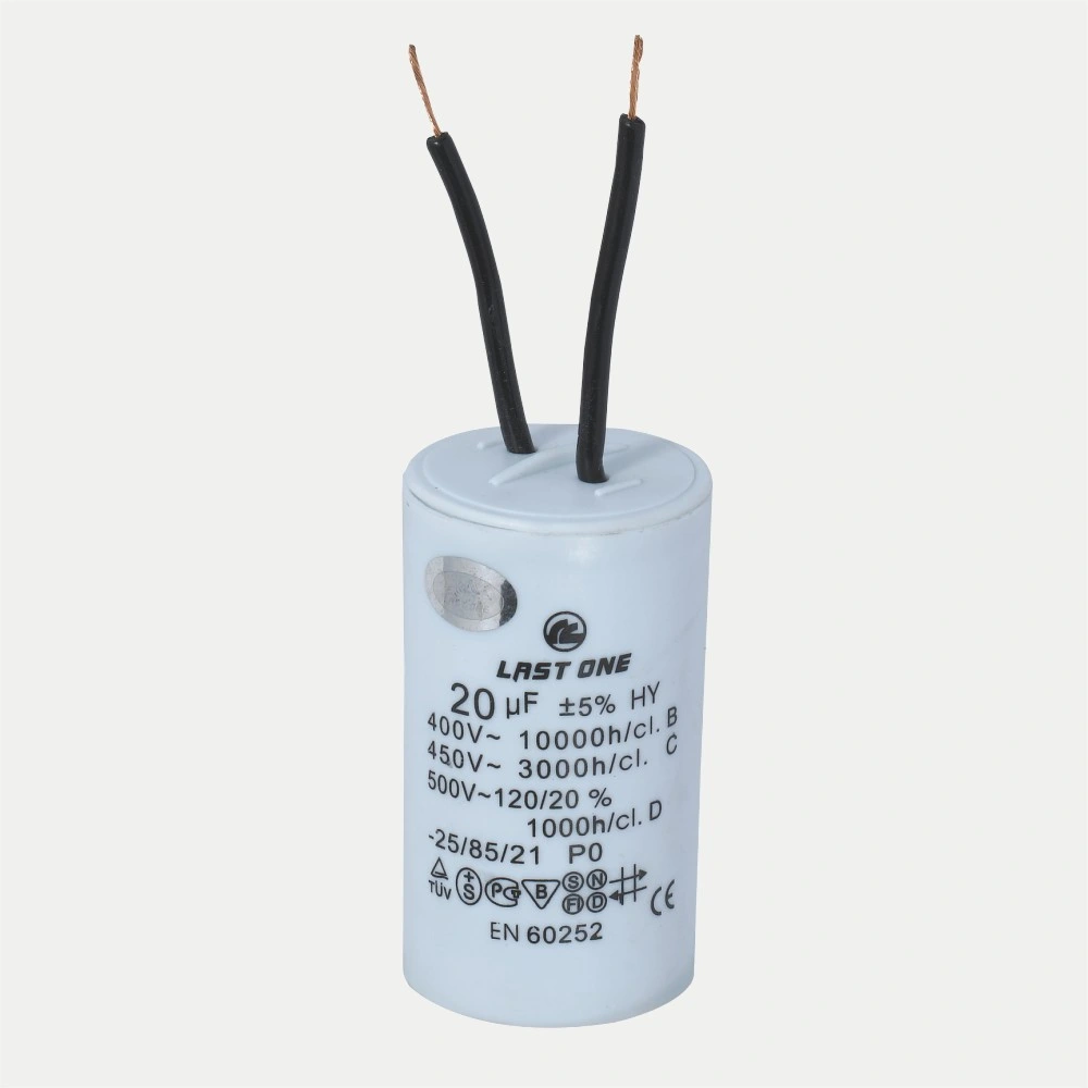 Cbb60 450V Motor Running Capacitor Film Capacitor AC Termial Type Flat Bottom