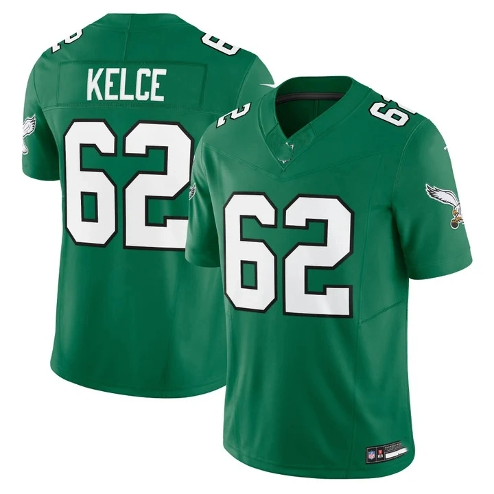 Dropshipping para homem Eagles Throwback Kelly Green Vapor F.U.S.E. Limited Jersey - Filadélfia tudo cosido