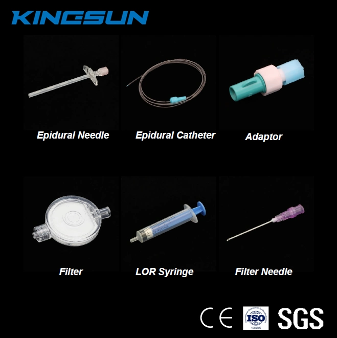 Disposable Medical Epidural Anesthesia Kit 16g Supplier (Type A)