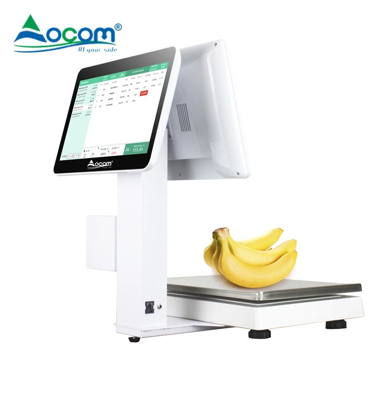 Edelstahl Hardware Winde Preis Touchscreen POS Waage Machine Digital 30kg Elektronische Waage für Fruit Shop