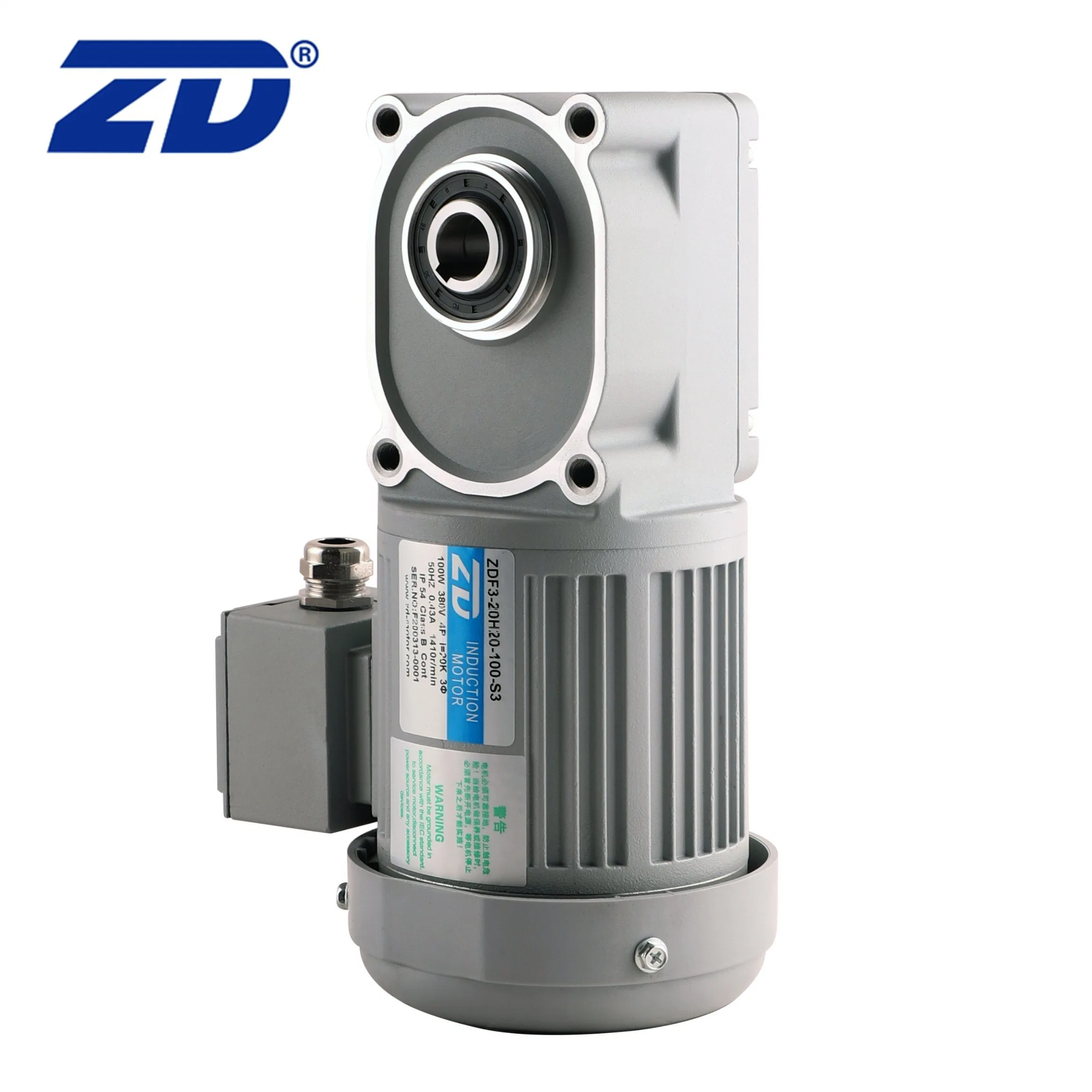 ZD 380V 20 Índice de reducción de dispositivo Mayorista/Proveedor industrial Hipoide de engranaje helicoidal AC motorreductor