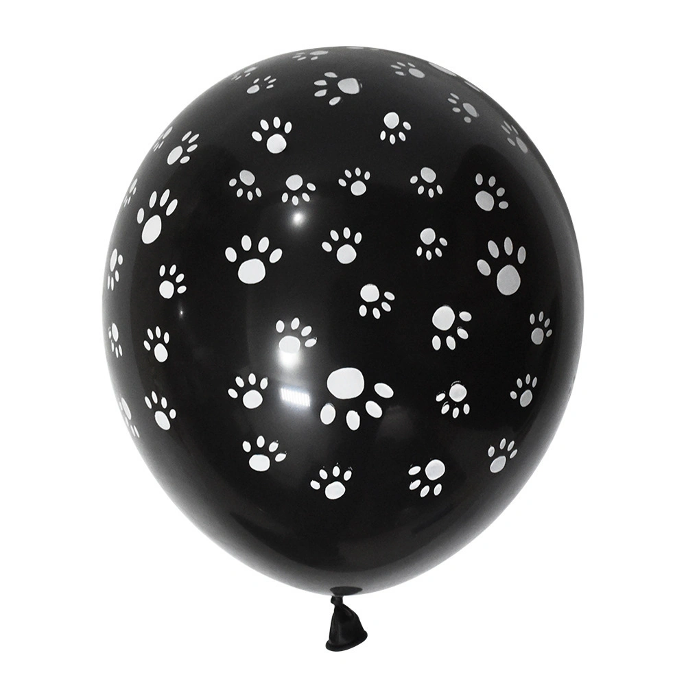 Hélium thème animal anniversaire fête Décoration animaux chien Paw motif Ballons en latex 100 PCS 12 pouces