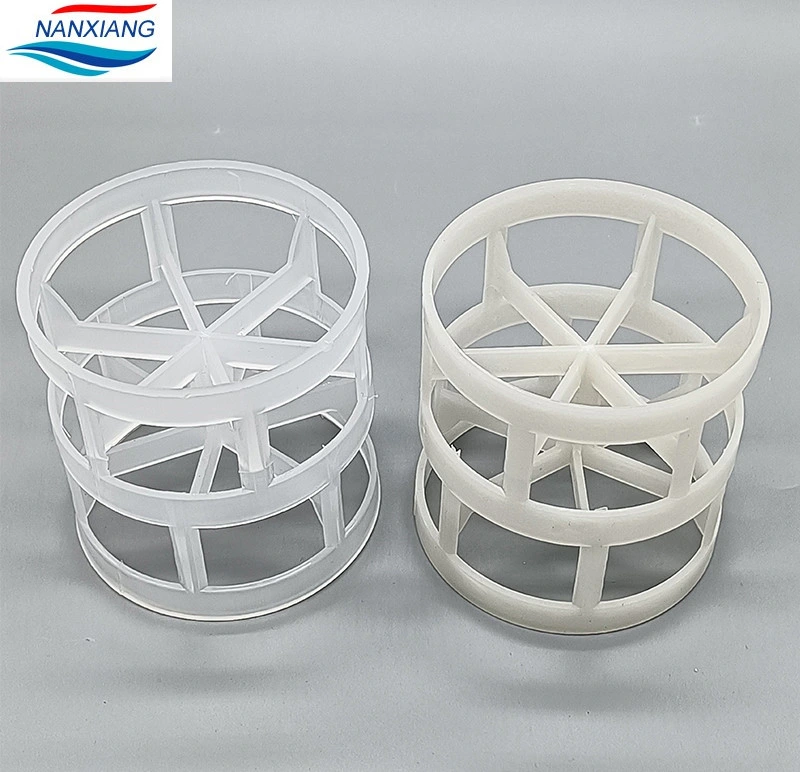 16mm 25mm 50mm Tower Packing PP PE Rpp PVC CPVC PVDF PTFE PP Pall Ring PP Plastic Pall Ring