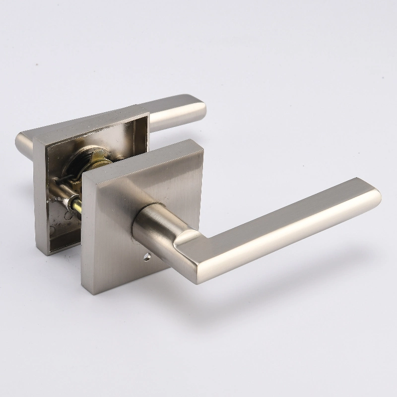 La empuñadura de puerta de privacidad fácil abrir la puerta de níquel satinado de bloqueo de puerta bloqueo de hardware