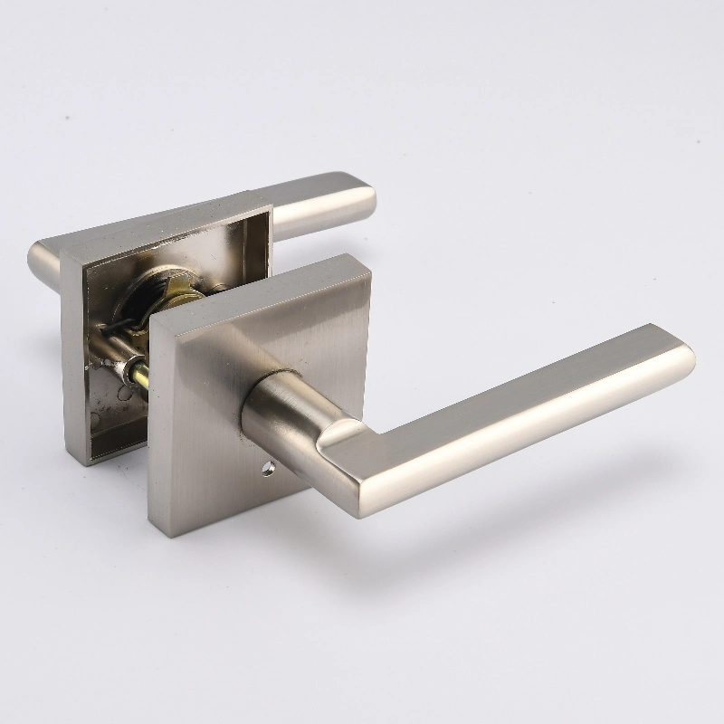 Privacy Door Handle Easy Open Locking Set Satin Nickel Door Lock Door Hardware