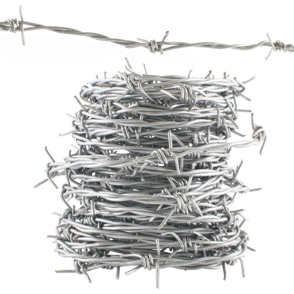 Hot Dipped Galvanized Wire Reverse Twisted Barbed Wire High Strength Steel Wire for Mesh Security Fencing