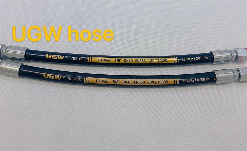 3/8 Inch SAE 100r2at/2sn Hydraulic Rubber Hose 300 Bar High Pressure Flexible Hose